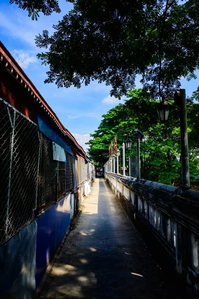 Narrow Alley Lamphun Province Thailand — Fotografia de Stock