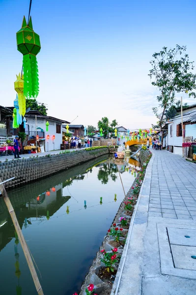 Chiang Mai Thailand November 2022 Klong Mae Kha Floating Market — Foto de Stock