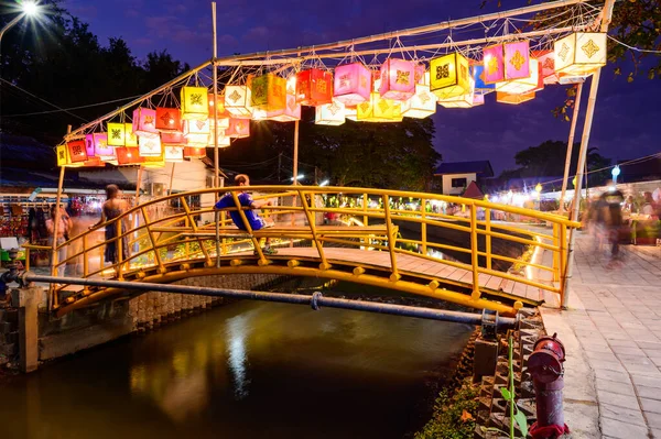 Chiang Mai Thailand November 2022 Klong Mae Kha Floating Market — Foto de Stock