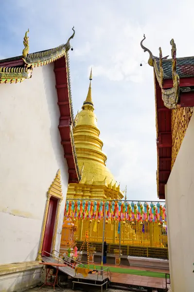 Старая Церковь Пхра Харипхунчай Храм Провинции Лампхун Таиланд — стоковое фото