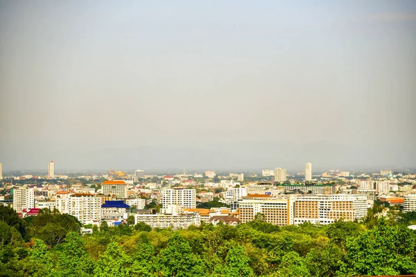 Chiangmai Cidade Com Céu Azul Tailândia — Fotografia de Stock