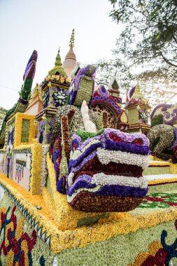 CHIANG MAI, THAILAND - 4 Şubat 2018: 42. Chiang Mai Çiçek Festivali, Tayland.