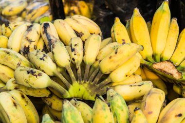 Bir grup ekilmiş muz, Tayland.