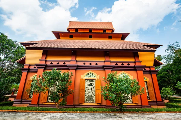 Schönes Gebäude Der Kulturstadt Wiangkalong Thailand — Stockfoto