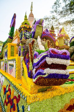 CHIANG MAI, THAILAND - 4 Şubat 2018: 42. Chiang Mai Çiçek Festivali, Tayland.