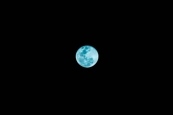 Супер Місяць Темним Фоном Таїланд — стокове фото