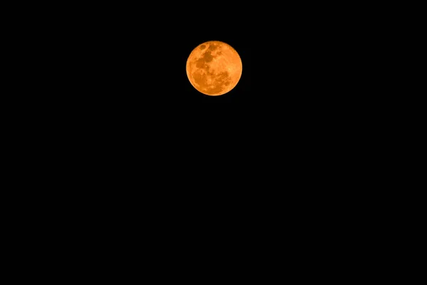 Super Księżyc Ciemnym Tłem Tajlandia — Zdjęcie stockowe