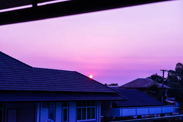Sunrise Roof Thailand — Stock Photo, Image