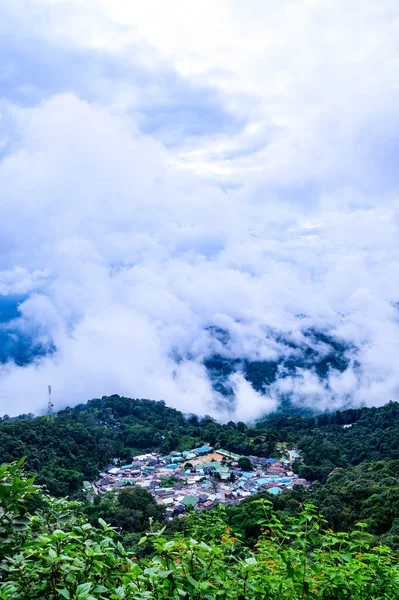 Mong Hill Tribe Village Mountain View Doi Suthep Pui National —  Fotos de Stock