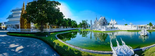 Чанг Рай Таиланд Ноября 2020 Года Панорама Храм Ронг Кхун — стоковое фото