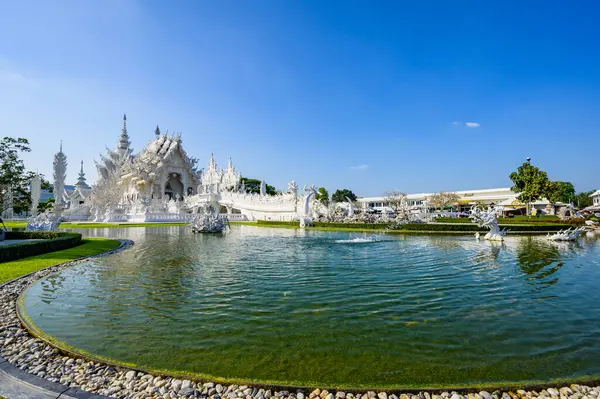 CHIANG RAI, THAILAND - November 9, 2020 : Wat Rong Khun or White Temple in Chiang Rai Province, Chiang Rai Province.