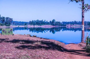 Tayland 'ın Chiangmai eyaletinde göl manzarası.