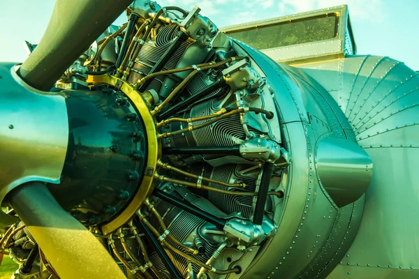 Крупный План Авиационного Двигателя Таиланд — стоковое фото
