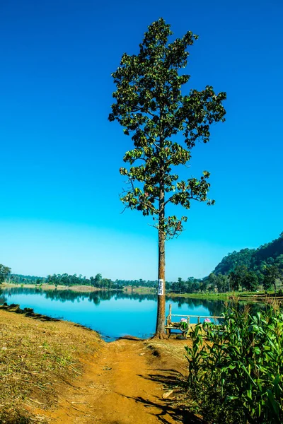 Vue Sur Lac Dans Province Chiangmai Thaïlande — Photo