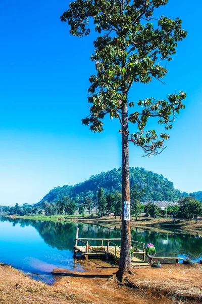 Vue Sur Lac Dans Province Chiangmai Thaïlande — Photo