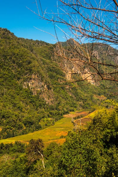 Punto Vista Sobre Montaña Provincia Chiangmai Tailandia — Foto de Stock