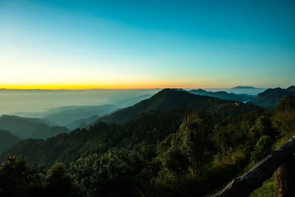 stock image Sunrise at Mon Sone view point, Thailand.