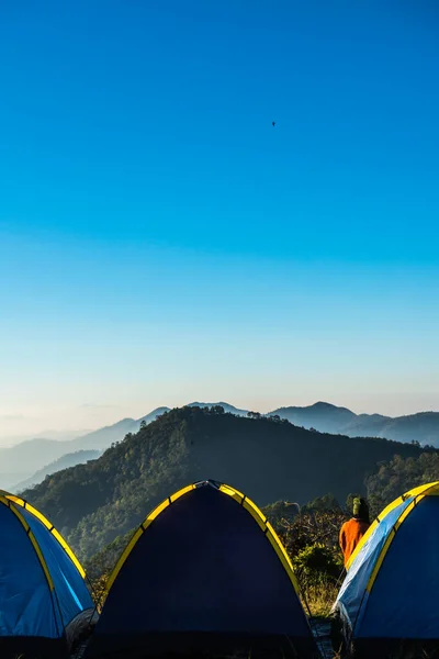 Camping Werf Berg Thailand — Stockfoto