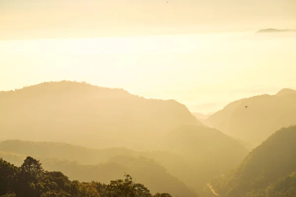 stock image Sunrise at Mon Sone view point, Thailand.