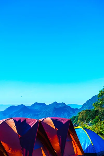 タイの山の上のキャンプ場 — ストック写真