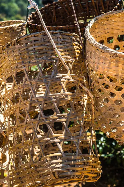 stock image Basket for tea keeping, Thailand.