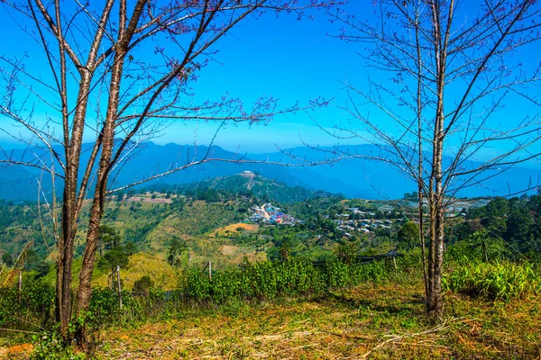 Mountain View Vid Ban Nor Lae Operations Base Thailand — Stockfoto