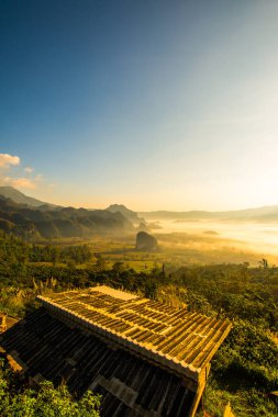 Phu Langka Ulusal Parkı, Tayland Güzel Dağ Manzarası.