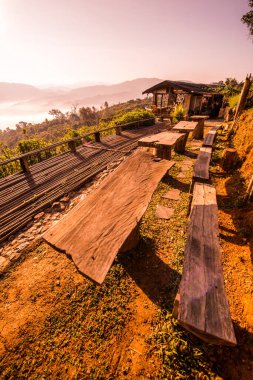 Phu Langka Ulusal Parkı, Tayland Güzel Dağ Manzarası.