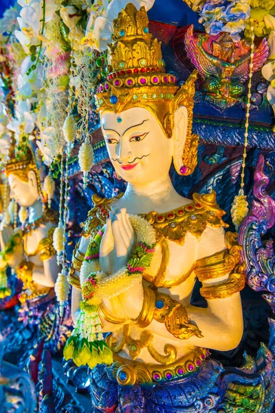 Ταϊλανδέζικο Άγαλμα Αγγέλου Στο Ναό Ταϊλάνδη — Φωτογραφία Αρχείου