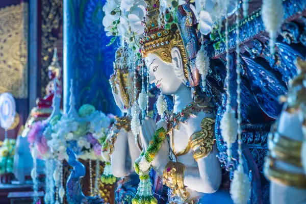 Estátua Anjo Estilo Tailandês Templo Tailândia — Fotografia de Stock