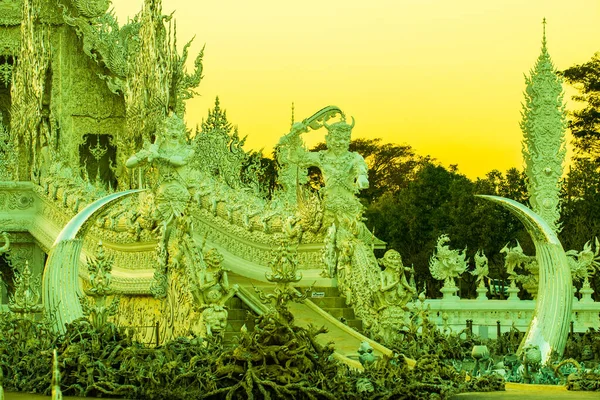 Templo Rong Khun Província Chiang Rai Tailândia — Fotografia de Stock