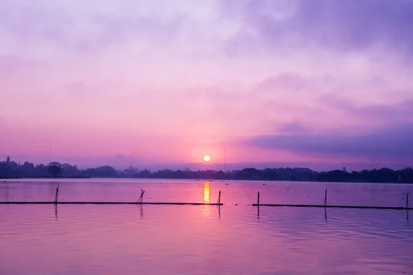 Kwan Phayao Lake Morning Time Thailand — Stock Photo, Image