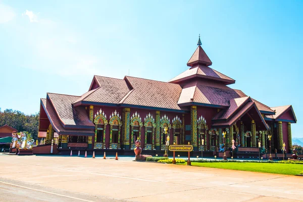 Piękny Kościół Stylu Tajskim Świątyni Prayodkhunpol Wiang Kalong Tajlandia — Zdjęcie stockowe