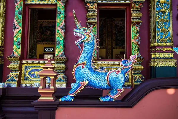 Himmapan Estátua Animal Prayodkhunpol Wiang Kalong Templo Tailândia — Fotografia de Stock