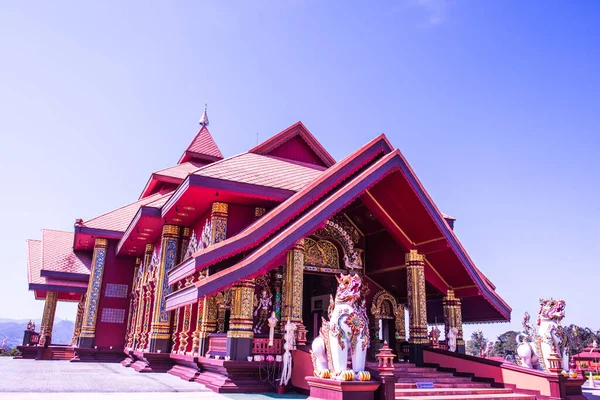 Церковь Тайском Стиле Ходхунпол Вианг Калонг Таиланд — стоковое фото