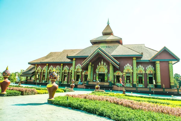 Vacker Thailändsk Stil Kyrka Prayodkhunpol Wiang Kalong Tempel Thailand — Stockfoto
