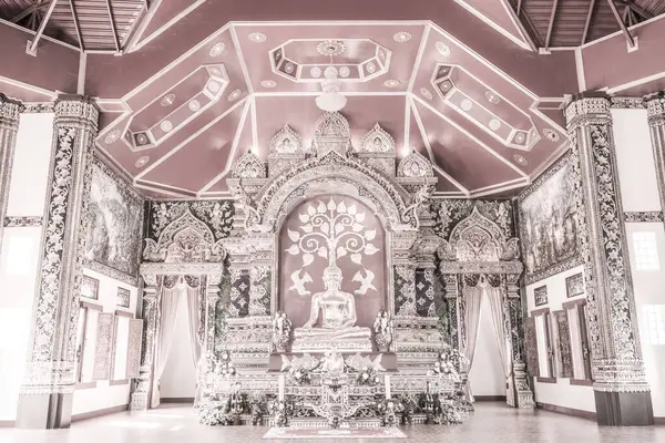 Bela Estátua Buda Templo Prayodkhunpol Wiang Kalong Tailândia — Fotografia de Stock