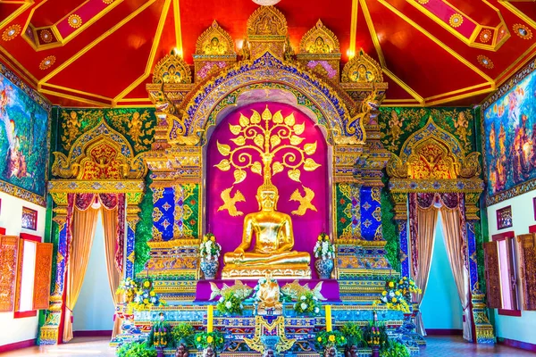Hermosa Estatua Buda Templo Prayodkhunpol Wiang Kalong Tailandia — Foto de Stock