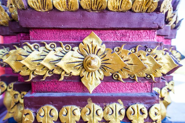 Thai Style Molding Art Prayodkhunpol Wiang Kalong Temple Thailand — Stock Photo, Image