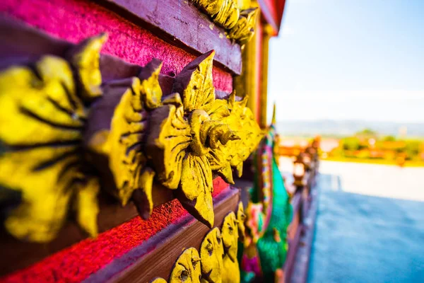 Thai Style Molding Art Prayodkhunpol Wiang Kalong Temple Thailand — Stock Photo, Image