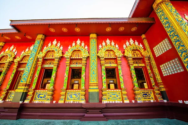 Vacker Thailändsk Kyrka Prayodkhunpol Wiang Kalong Tempel Thailand — Stockfoto