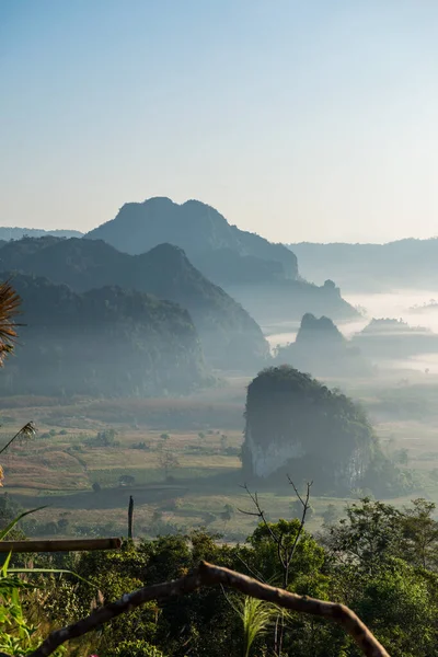 stock image Beautiful Mountain View of Phu Langka National Park, Thailand.