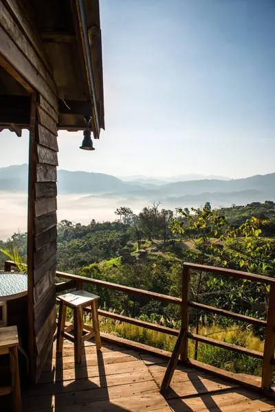 Όμορφη Θέα Στο Βουνό Του Phu Langka Εθνικό Πάρκο Ταϊλάνδη — Φωτογραφία Αρχείου
