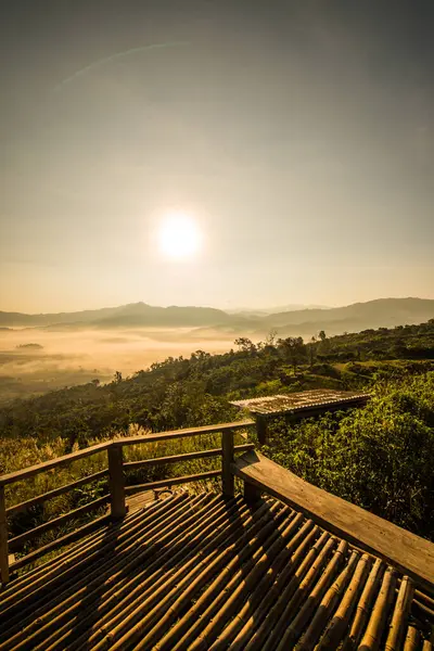 stock image Beautiful Mountain View of Phu Langka National Park, Thailand.