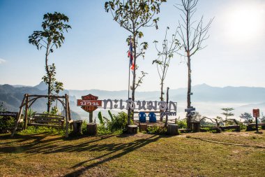 Phu Langka Ulusal Parkı, Tayland Güzel Dağ Manzarası.