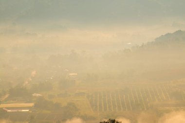 Phu Langka Ulusal Parkı, Tayland Güzel Dağ Manzarası.