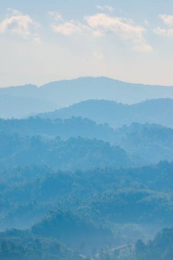 Phu Langka Ulusal Parkı, Tayland Güzel Dağ Manzarası.