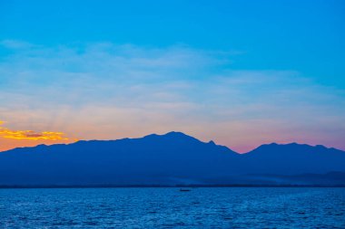 Kwan Phayao, Tayland 'da gün batımı.