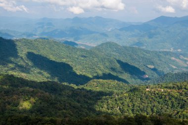 Tayland 'ın Chiangrai eyaletindeki Doi Pha Tang' da Dağ Manzarası.