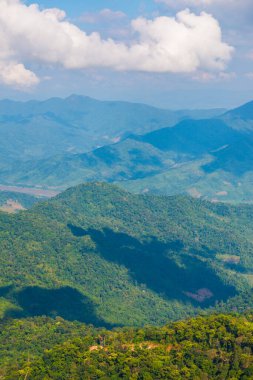 Tayland 'ın Chiangrai eyaletindeki Doi Pha Tang' da Dağ Manzarası.